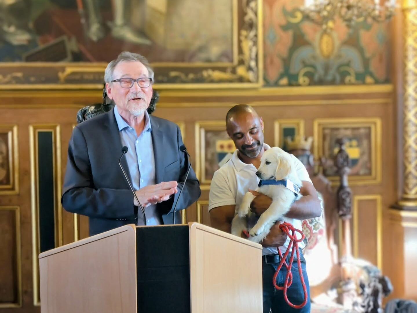 2: Michel Brard et Steve Roulaud, éducateur canin