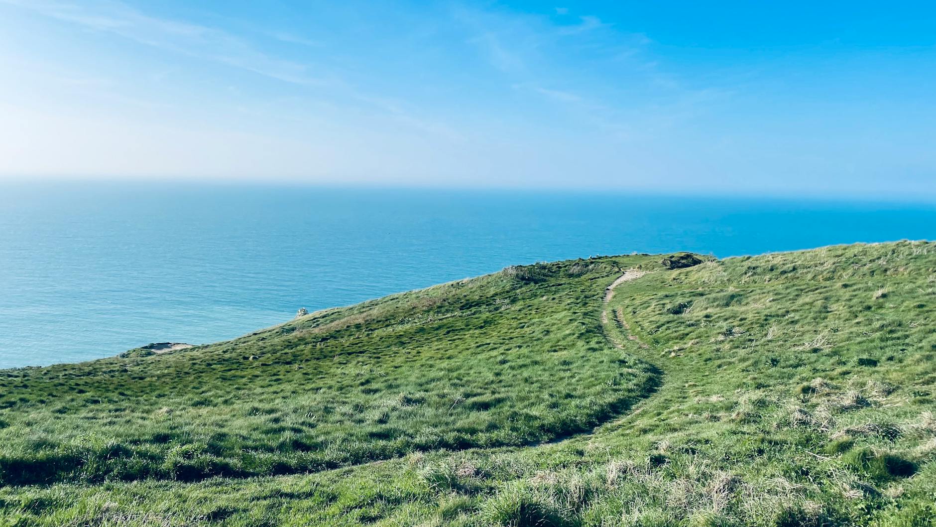 scenic coastal view of etretat cliffs in france